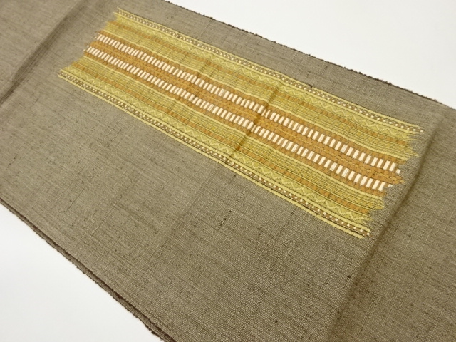 JAPANESE NAGOYA OBI / TSUMUGI / WOVEN STRIPE